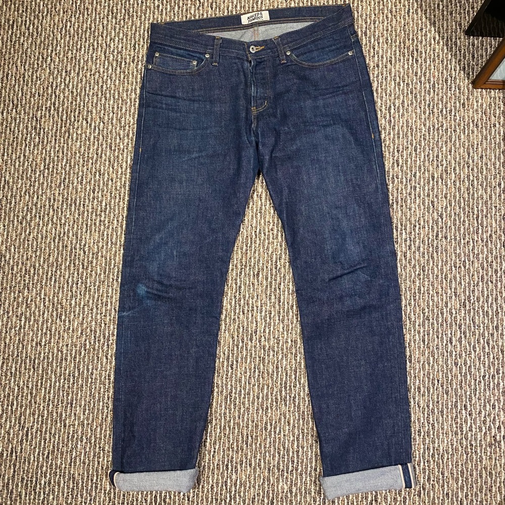 Naked & Famous raw selvedge denim
